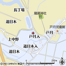秋田県大仙市神宮寺戸月入周辺の地図