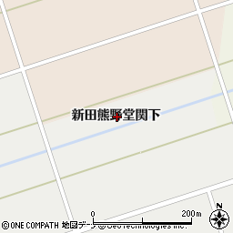 秋田県大仙市太田町太田新田熊野堂関下周辺の地図