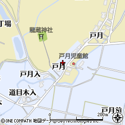 秋田県大仙市神宮寺戸月周辺の地図