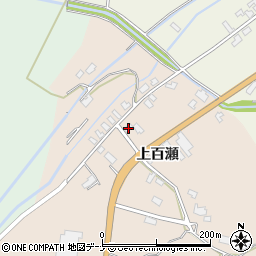 秋田県大仙市四ツ屋上百瀬76-3周辺の地図