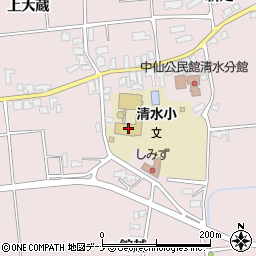 大仙市立清水小学校周辺の地図