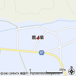 秋田県大仙市松倉鷹ノ巣周辺の地図