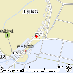 秋田県大仙市北楢岡戸月周辺の地図
