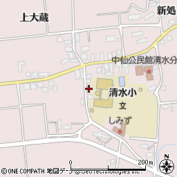 秋田県大仙市清水上大蔵88周辺の地図