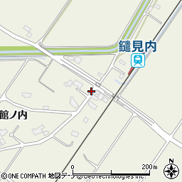 秋田県大仙市鑓見内（大根田）周辺の地図