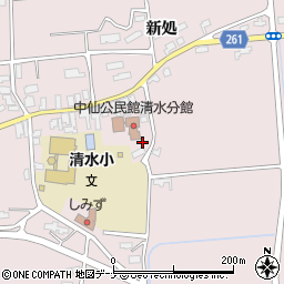 秋田県大仙市清水上大蔵129-10周辺の地図