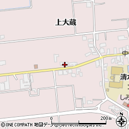 秋田県大仙市清水上大蔵63周辺の地図