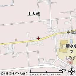 秋田県大仙市清水上大蔵60周辺の地図