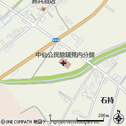大仙市立　中仙公民館・鑓見内分館周辺の地図