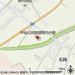 中仙公民館鑓見内分館周辺の地図