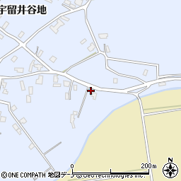 秋田県大仙市神宮寺宇留井谷地111周辺の地図