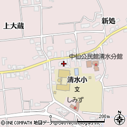 秋田県大仙市清水上大蔵85-4周辺の地図