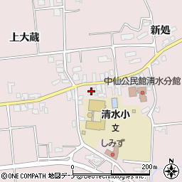 秋田県大仙市清水上大蔵85-14周辺の地図