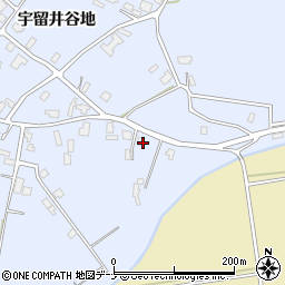 秋田県大仙市神宮寺宇留井谷地126周辺の地図