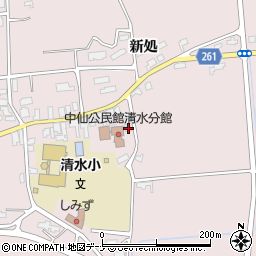秋田県大仙市清水上大蔵129周辺の地図