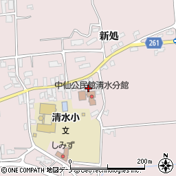 秋田県大仙市清水上大蔵126周辺の地図