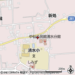 秋田県大仙市清水上大蔵125-1周辺の地図