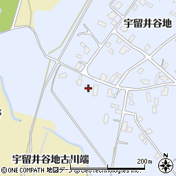秋田県大仙市神宮寺宇留井谷地25-1周辺の地図
