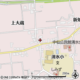 秋田県大仙市清水上大蔵81周辺の地図