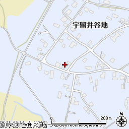 秋田県大仙市神宮寺宇留井谷地155周辺の地図