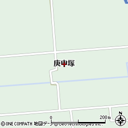 秋田県大仙市太田町国見庚申塚周辺の地図