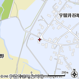 秋田県大仙市神宮寺宇留井谷地25-2周辺の地図