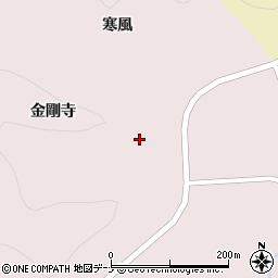 秋田県大仙市大沢郷宿金剛寺周辺の地図
