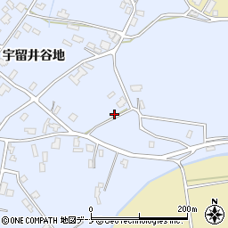 秋田県大仙市神宮寺宇留井谷地143周辺の地図