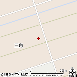 秋田県大仙市太田町斉内三角周辺の地図