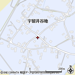 秋田県大仙市神宮寺宇留井谷地150-1周辺の地図