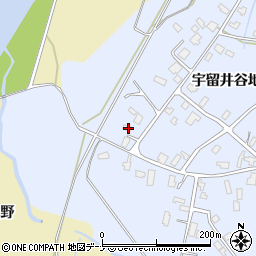 秋田県大仙市神宮寺宇留井谷地163-1周辺の地図