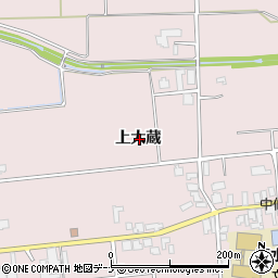 秋田県大仙市清水上大蔵周辺の地図