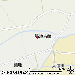 秋田県大仙市太田町太田築地古館66周辺の地図
