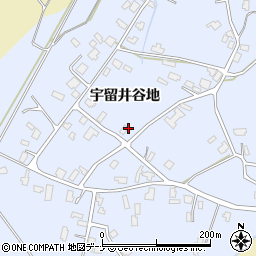 秋田県大仙市神宮寺宇留井谷地188周辺の地図