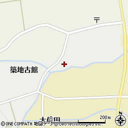 秋田県大仙市太田町太田築地古館54周辺の地図