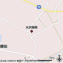大沢郷郵便局 ＡＴＭ周辺の地図