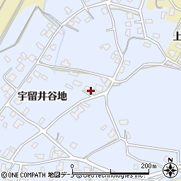 秋田県大仙市神宮寺宇留井谷地206周辺の地図
