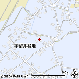 秋田県大仙市神宮寺宇留井谷地203-2周辺の地図