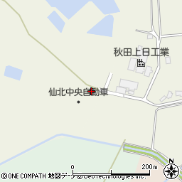 秋田県大仙市長野水上野周辺の地図