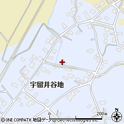 秋田県大仙市神宮寺宇留井谷地221周辺の地図