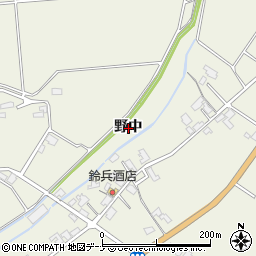 秋田県大仙市鑓見内野中周辺の地図