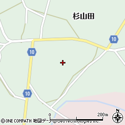 秋田県大仙市杉山田杉山田35周辺の地図