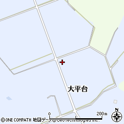 秋田県大仙市神宮寺大平台周辺の地図