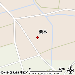 秋田県大仙市太田町斉内（栗木）周辺の地図