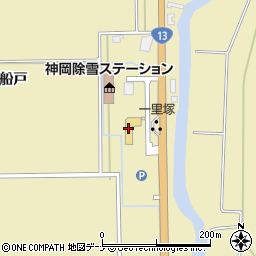 道の駅かみおか周辺の地図