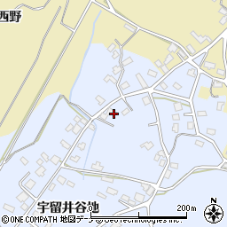 秋田県大仙市神宮寺宇留井谷地270周辺の地図