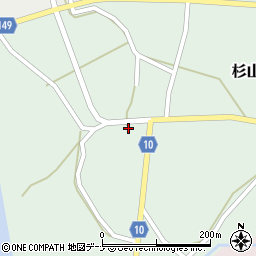 秋田県大仙市杉山田杉山田33周辺の地図