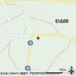 秋田県大仙市杉山田杉山田5周辺の地図