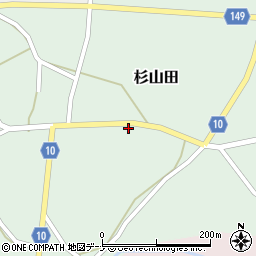 秋田県大仙市杉山田杉山田14-1周辺の地図