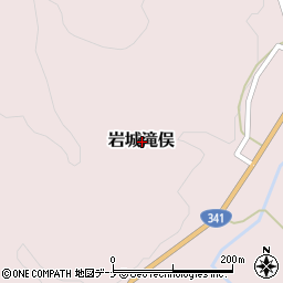 秋田県由利本荘市岩城滝俣周辺の地図